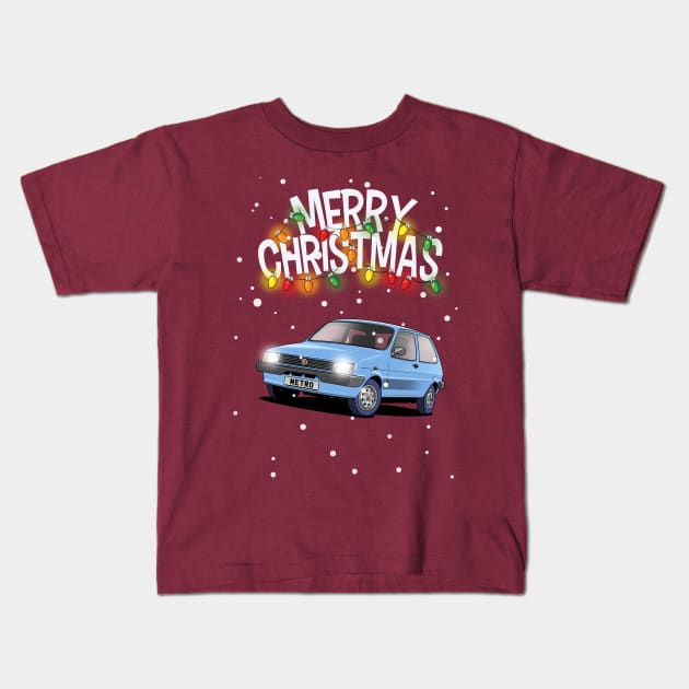 MG Metro festive christmas jumper design Kids T-Shirt by Webazoot